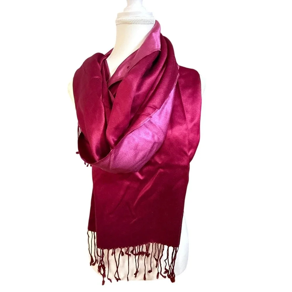 Ann Taylor Scarf Womens‎ OS Magenta Pink 22
